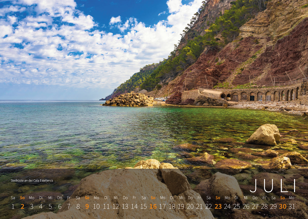 Mallorca Kalender 2023 - Motiv August: Steilküste
